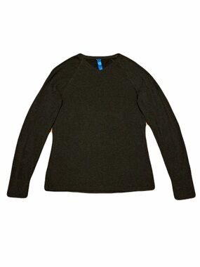 Kit and Ace West Coast Brushed Cashmere Long Sleeve in Charcoal, Men’s Medium